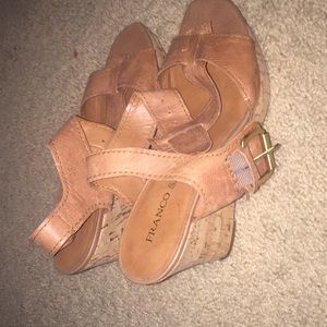 Franco sarto tan wedges